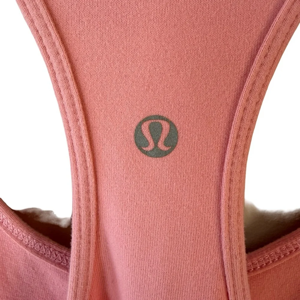 Lululemon Cool Racerback Pink Tank Top Size XS S Activewear Athleisure Workout